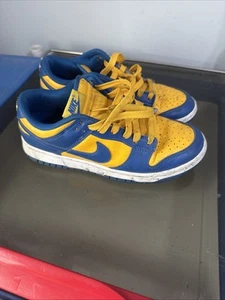 Blue Yellow Men Size 6 Nike Dunks - Picture 1 of 7