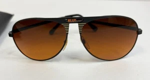 Occhiali da sole vintage blu Max Aviator ambra di Ambervision con custodia originale anni 80 - Foto 1 di 6