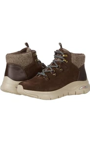 Skechers Arch Fit Extra Ordinary Damen Wildleder Winter Schnee Stiefel Größe 7 Braun - Bild 1 von 7