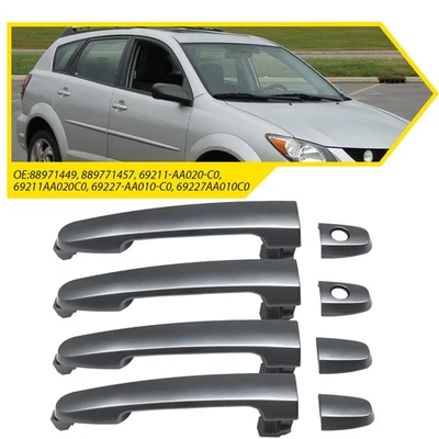 Manija de puerta exterior delantera y trasera 4 piezas para Toyota RAV4 2001-2012/2003-08 Matrix Foto 1 de 4