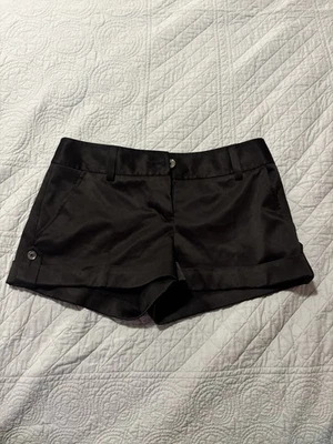 Pantalones Cortos Express Design Studio Mujer Algodón Tiro Medio Negros Talla 4 Y2K De Colección Foto 1 de 3