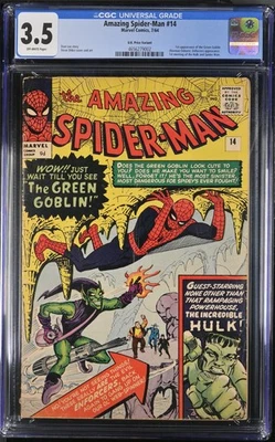 Amazing Spider-Man #14 - Marvel Comics 1964 CGC 3,5 1ª aparición del Verde  Foto 1 de 2