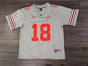 Camiseta de fútbol americano mediana Marvin Harrison #18 Ohio State Buckeyes gris OSU - Imagen 1 de 4