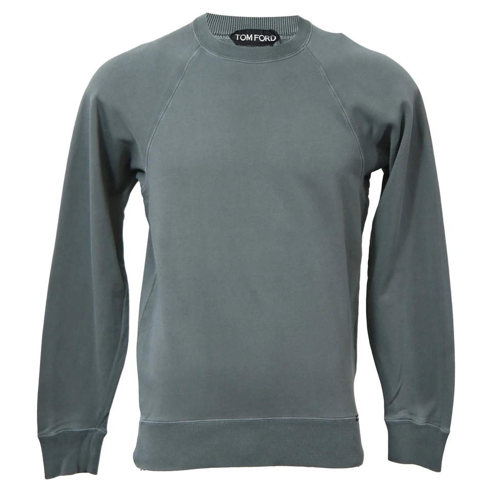 Suéter Tom Ford Cuello Redondo en Algodón Hombre Gris Talla 46 Foto 1 de 4