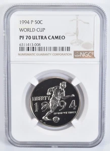 PF70 1994-PUC World Cup Soccer Commemorative Half Dollar NGC *7061 - Picture 1 of 5