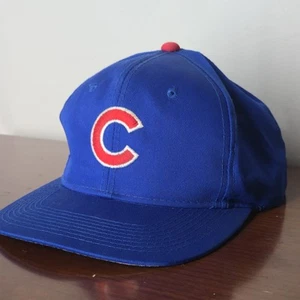 Vintage 90s Chicago Cubs Youngan Plain Logo Snapback Hat Cap MLB Twill - Bild 1 von 6