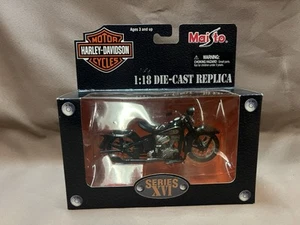2002 Maisto Series XVI 1:18 Scale Diecast Harley Davidson 1936 El Knucklehead - Picture 1 of 7