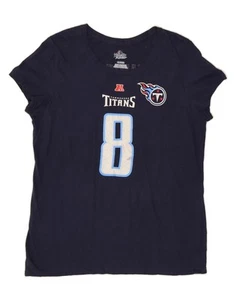 MAJESTIC Womens Tennessee Titans Graphic T-Shirt Top UK 18 XL Navy Blue BB09 - Picture 1 of 3