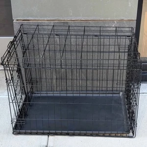 Frisco Fold & Carry Single Door Collapsible Wire Dog Crate 24" Small/Medium - Picture 1 of 5