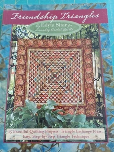 Freundschaft Dreiecke Quilt Buch von Edyta Sitar, Wäschekorb Quilts Neu! - Bild 1 von 2