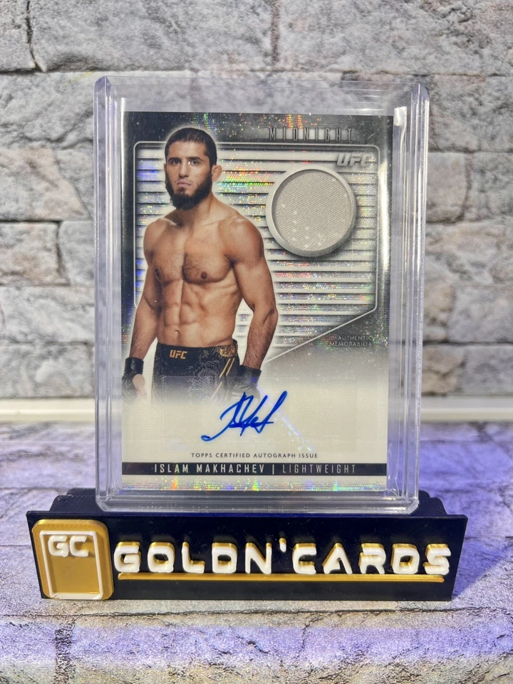 ISLAM MAKHACHEV 2024 Topps Midnight UFC Relic Patch Auto Moonbeam SSP - Image 1 of 2