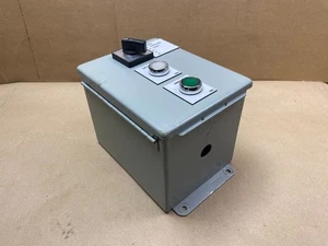 Steel Junction Box Panel 8"X6"X6" Hoffman Enclosures AB Switch 6 Pole Sing Thr - Picture 1 of 13