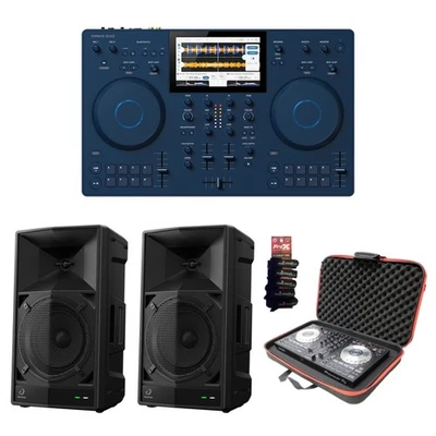 AlphaTheta OMNIS-DUO 便携式 DJ 系统 + 2x WAVE-EIGHT 便携式扬声器 + 外壳 — 第 1/4 张图片