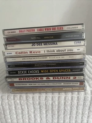 10 country music cd lot, Dixie Chicks, Brooks & Dunn, Collin Raye, Dolly Parton  Foto 1 de 4