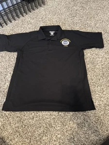 Black US Customs and Border Protection polo shirt Medium - Picture 1 of 5