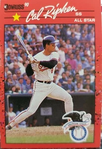 Cal Ripken Jr 1990 Donruss All Star #676 ERROR-No period after INC Baseball Card - Picture 1 of 2