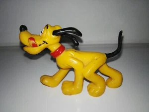 Vintage Disney Pluto Figure, PVC/Rubber Bully , 80's - Imagen 1 de 5