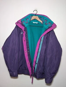 Vintage Columbia Bugaboo 2 In 1 Removable Ski Jacket Windbreaker Womens XL - Picture 1 of 11