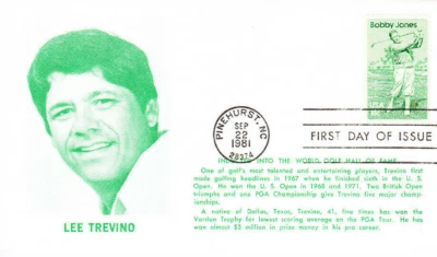 Andrews Cachet Lee Trevino First Day Cover #1933 Bobby Jones Golf 1981 - Image 1 of 2