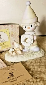 1988 Precious Moments "The Lord Will Carry You Through" Porcelain Figurine 12467 - Picture 1 of 6