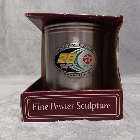 NASCAR Ricky Rudd #28 Texaco Havoline Racing Can Cooler Koozie Stainless Pewter Cover