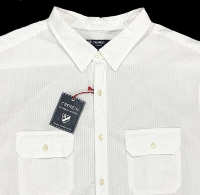 Men's DANIEL CREMIEUX White Seersucker Short Sleeve S/S Shirt 2XT 2XLT NWT NEW - Image 1 of 4