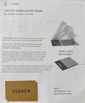 portable 4-in-1 adjustable laptop stand Tablet Stand - Image 1 of 4