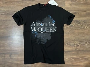 Alexander McQueen Black Graphic Logo T-Shirt Size M - Picture 1 of 5