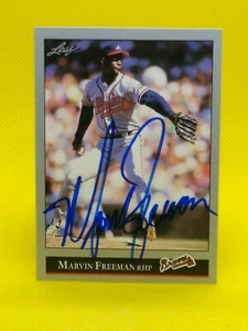 Marvin Freeman 1992 Leaf #110 PERSONAL AUTOGRAPH - Picture 1 of 1