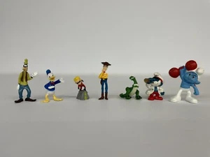 Disney Happy Meal Toys Lot: Woody, Goofy, Donald Duck, Incredibles & Smurfs - Picture 1 of 5