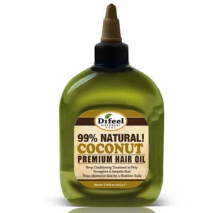 Difeel Premium Natural Hair Oil - Coconut Oil 7.1 oz. (PACK OF 4) - Picture 1 of 1
