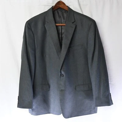Blazer Chaqueta Abrigo Deportivo Chaps Ralph Lauren 50R Azul Gris Tejido 2 Btn Foto 1 de 4