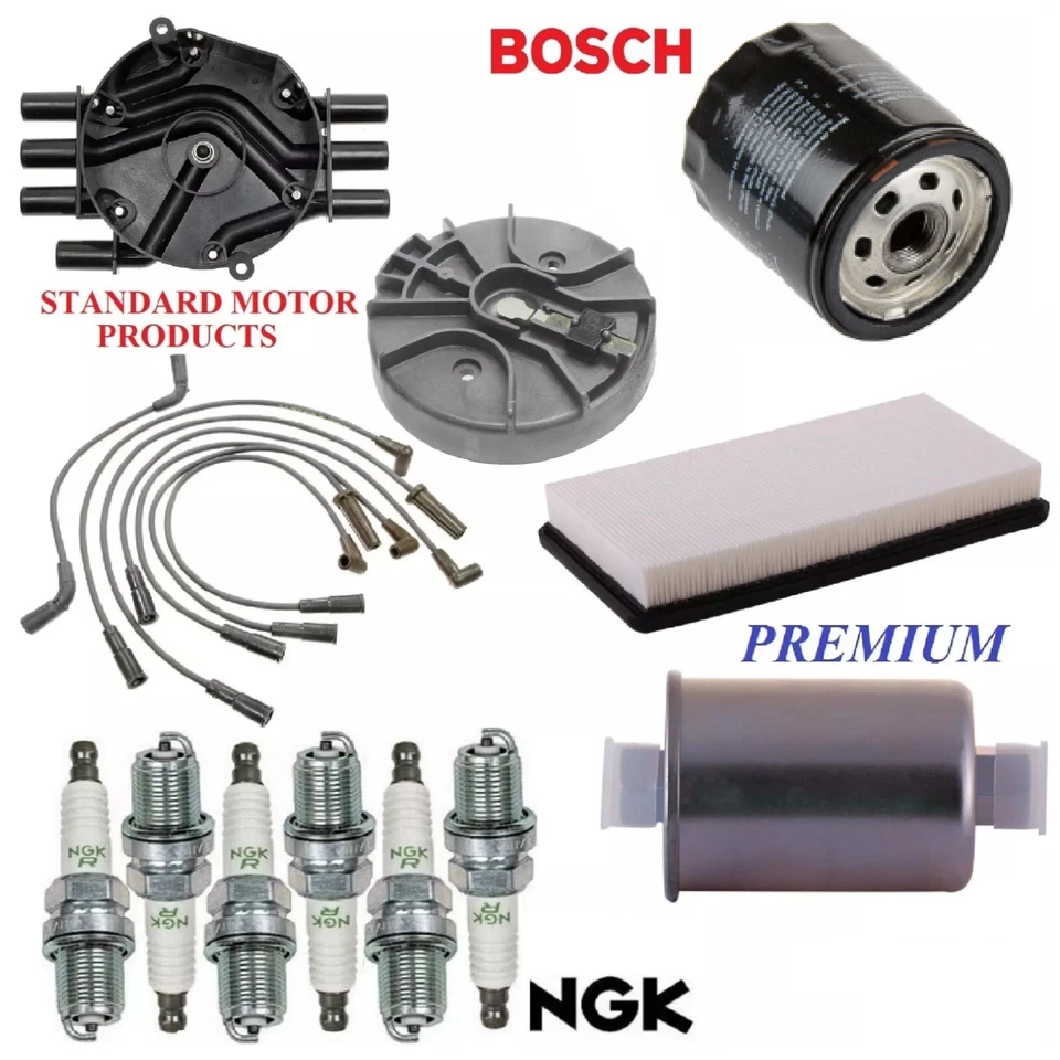 Tune Up Kit Filters Cap Wire Spark Plugs For CHEVROLET ASTRO V6 4.3L 2000-2005 - Image 1 of 1