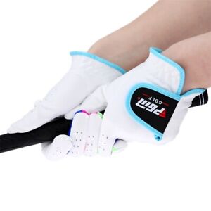 Microfiber Children Golf Gloves Breathable Anti Skid Sport Gloves 2 Colors 1pair