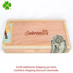 "Robuster langer leerer Tisch Zigarrenbox aus Holz 11,5"" x 6,25"" x 1,75" - Bild 1 von 12