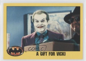 1989 Topps Batman Factory Set Glossy The Joker A Gift for Vicki #219 0ad