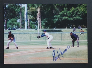 Eric Karros LA Dodgers Signed Autographed 5x7 Action Spring Training Photo - Picture 1 of 2
