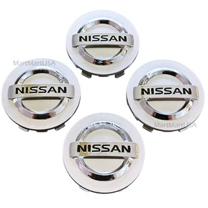 Set of 4 Silver Nissan Wheel Center Cap 54mm for Altima Maxima Murano Versa Leaf - Picture 1 of 4