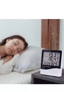 Digitales LCD Temperatur Luftfeuchtigkeit Hygrometer 1,5 m Sondenkabel, HTC-2 großes Display - Bild 1 von 4