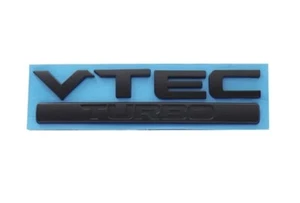 Honda VTEC Turbo Car Badge Matte Black Emblem for Civic Accord Jazz CRV HRV - Bild 1 von 1