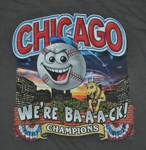 t-shirt xlarge chicago cubs baseball champions 24.5 inches pit 2 pit - Picture 1 of 3