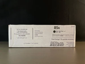 HP 85A 2-pack Black Original LaserJet Toner Cartridges, Per cartridge: 1,600 - Picture 1 of 7