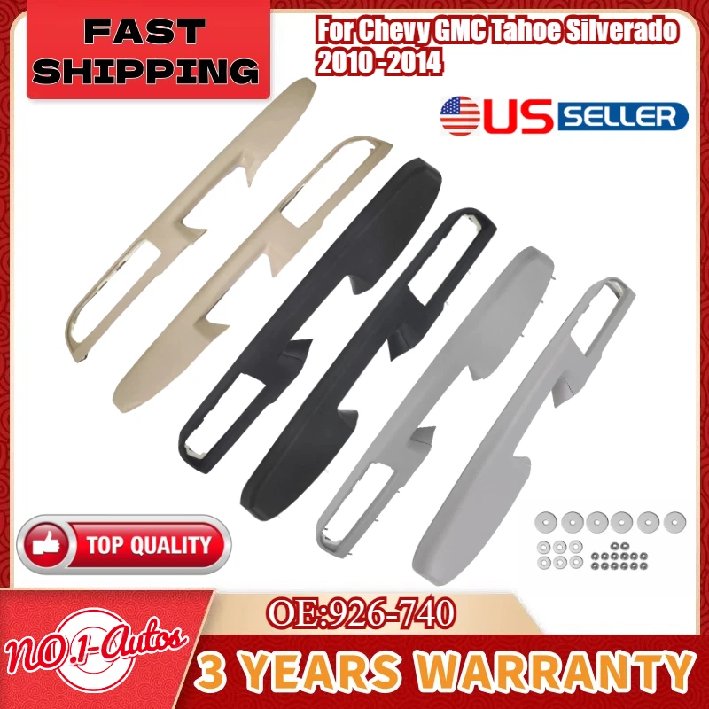 Apoyabrazos de puerta lateral conductor y pasajero delantero para Chevy GMC Tahoe Silverado 2010-2014 Foto 1 de 4