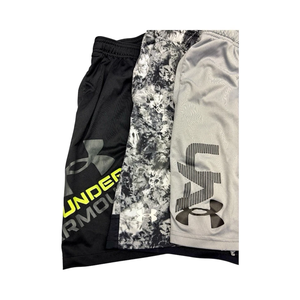 Under Armour Boy’s YXL Shorts Set (3) Black/White/Grey - Image 1 of 3