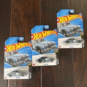 2025 HOT WHEELS MAINLINE CASE M JAGUAR MK1 SERIES RACE Lot Of 3 - Picture 1 of 4