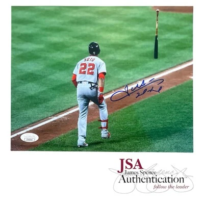 Juan Soto Washington Nationals Signed Autographed 8x10 Photo ~ JSA COA - Image 1 of 2