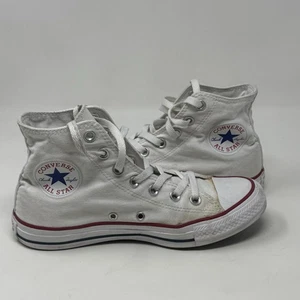 Converse All Star Chuck Taylor Shoes Womens 7.5 White Canvas High Top Sneakers - Picture 1 of 22