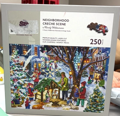 Wentworth Wooden Puzzles 250 Pcs Neighborhood Creche Christmas Nativity Complete - Image 1 of 3
