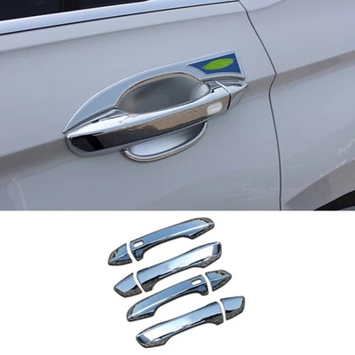 Exterior Outside Door Handle Cover Trim For Volkswagen Tiguan 2017-21 ABS Silver - Изображение 1 из 4