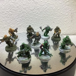 Warhammer 40k- Chaos Space Marines Cultists 9x models built some paint MS62136 - Picture 1 of 7